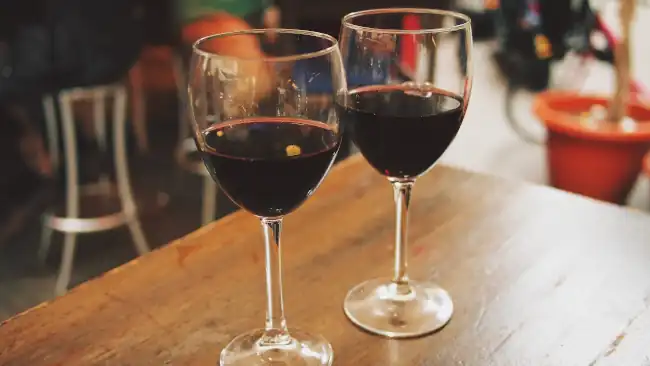 Image of a glass of wine